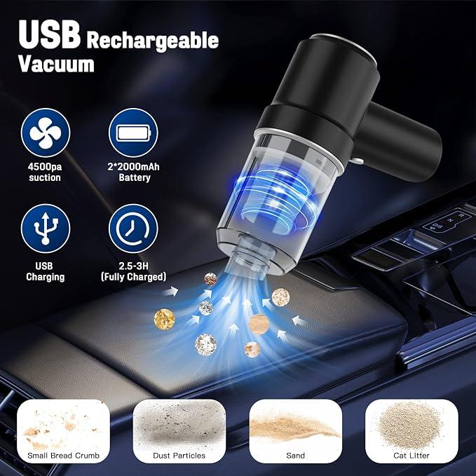 3-in-1 Portable Vacuum Cleaner – Powerful Cleaning